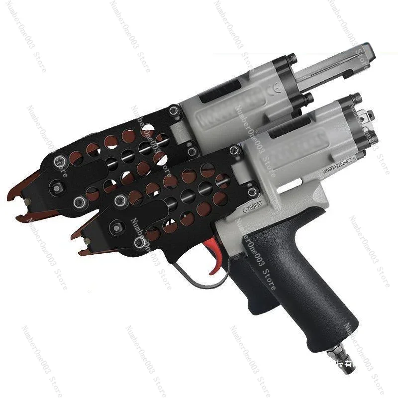 C-760FAT Type Gun Air Nail Pneumatic Cage Assembly Gun Tying Chicken and Rabbit Cage Grabbing Net Assembly C-Type Nail Gun