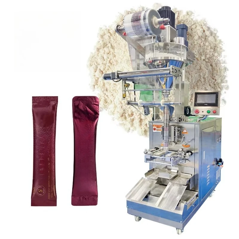 High Accuracy Small Automatic Auger Filling Round Corner Sachet Enzyme Collagen Powder Packing Machine
