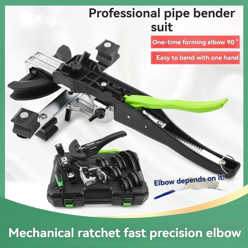 

Universal Manual Pipe Bender for Copper & Aluminum 90° Positive & Negative Bending 6-22mm ST-R999 Pipe Bending Tool Set