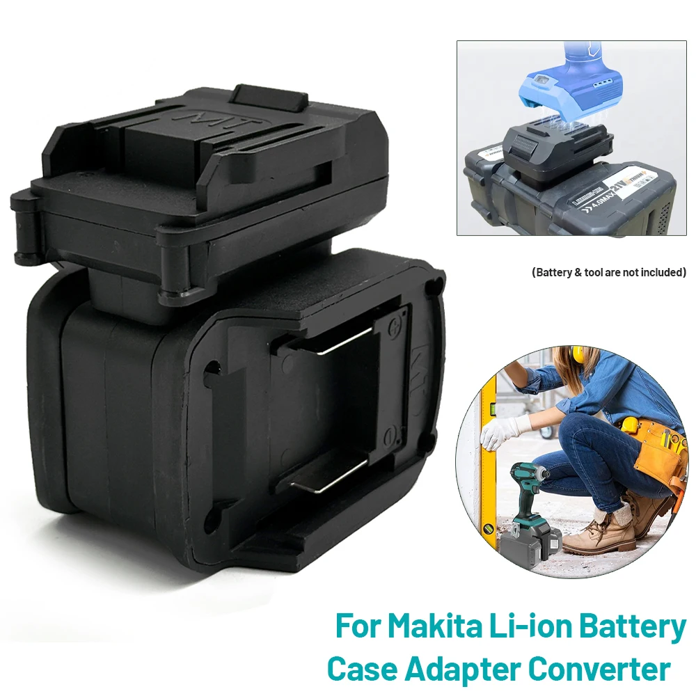 Li-Ionen-Akku-Gehäuse-Adapter-Konverter für Makita 18V Elektrowerkzeuge BL1830 Akku-Gehäuse-Adapter-Konverter (ohne Akku)