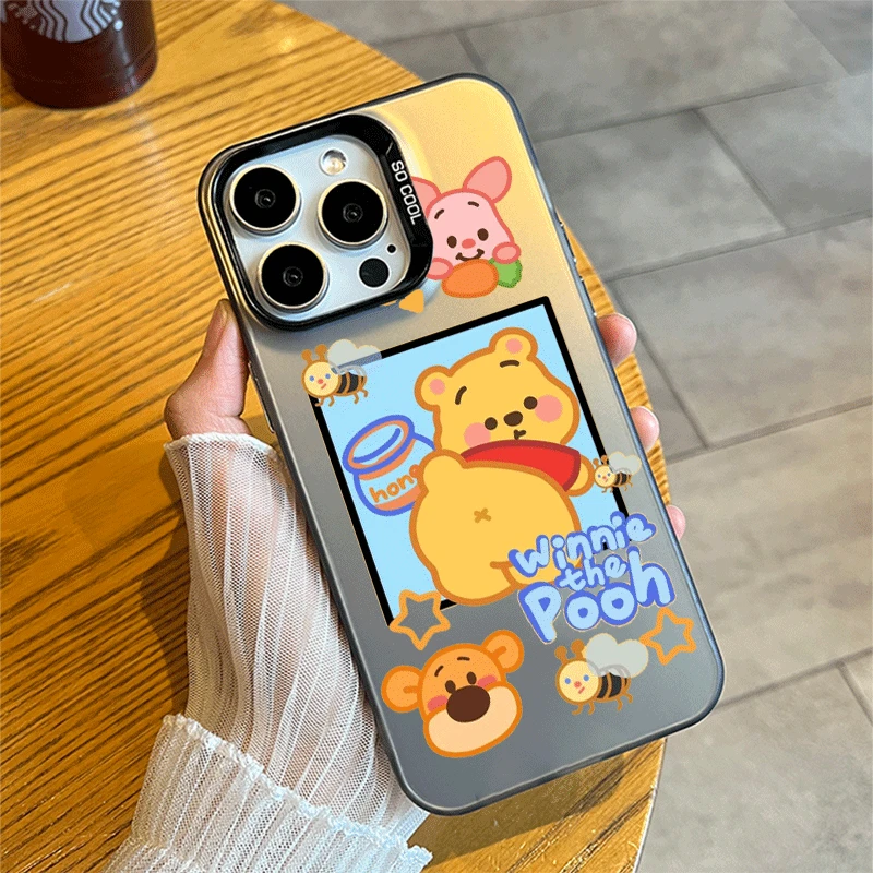 New Honey Disney Winnie The Pooh Friends phone Case For iPhone 15 Pro Max 14 Plus 13 12 11 X Xs cute Full shockproof Cover Shell