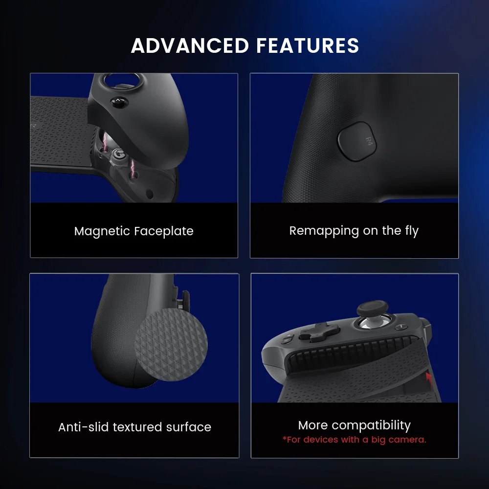 وحدة تحكم ألعاب GameSir G8 Galileo /G8 Plus للهاتف المحمول مع عصا تحكم بتأثير القاعة لهاتف iPhone 15 Android للهاتف المحمول Cloud