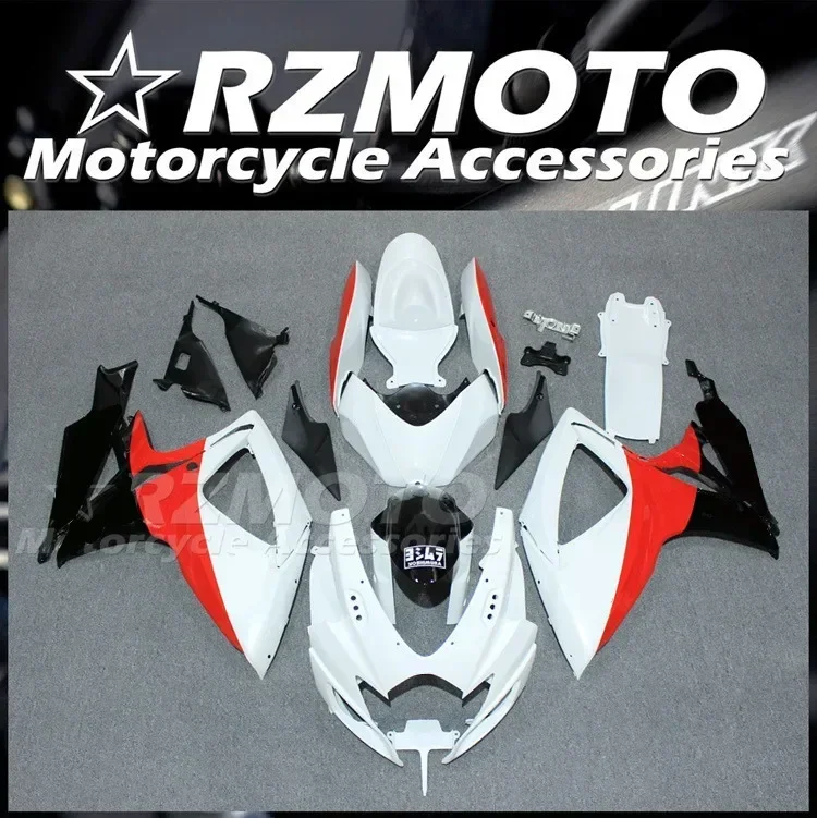 

Injection Mold New ABS Motorcycle Fairings Kit Fit for Suzuki GSX-R 600 750 K6 2006 2007 Bodywork Set White Red