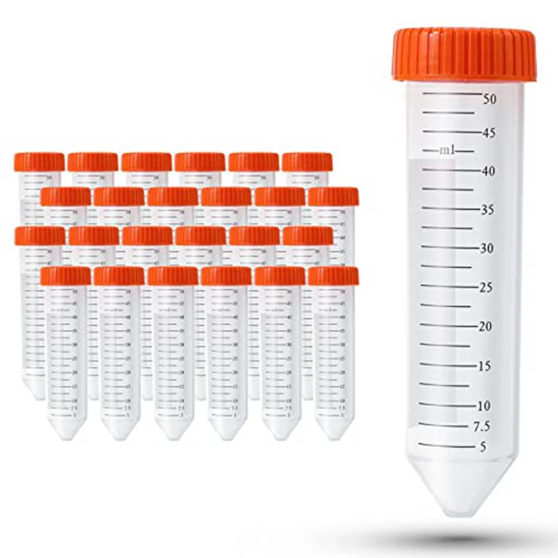 

Conical Centrifuge Tubes 50Ml, 25 Pcs, Sterile Test Tubes with Screw