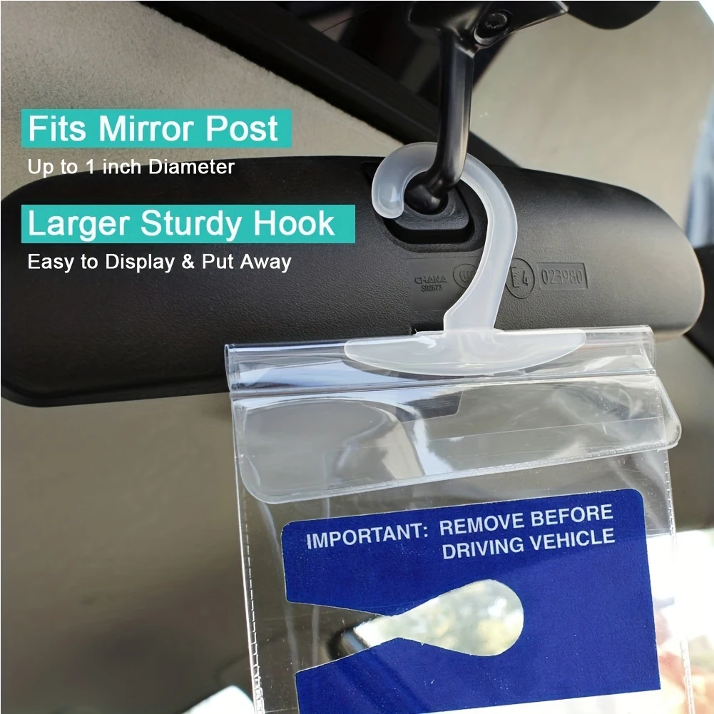 

Disabled Parking Permit Placard Protective Cover Ultra Transparent Parking Placard Protector Handicap Placard Holder for Auto