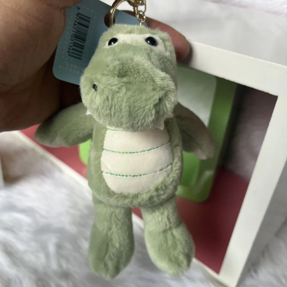 crocodile keychain Fat Crocodile Plush Toy Keychain Cartoon Crocodile Doll School Bag Pendant Doll Doll Key Ring