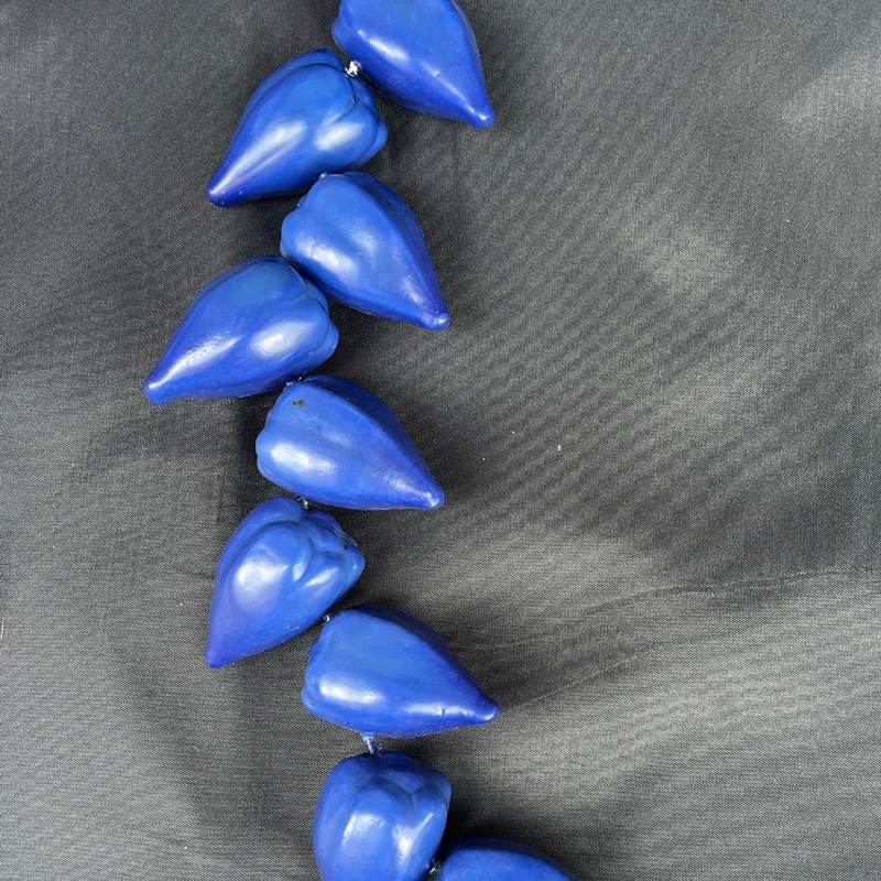Roman Reigns Rote Ula Fala Lei Halskette Jey Uso Blaue Handgefertigte Polynesische Kulturelle Geschenk-Halskette Tribal Chief Samoan Rollenspiel-Requisite – Detail 19