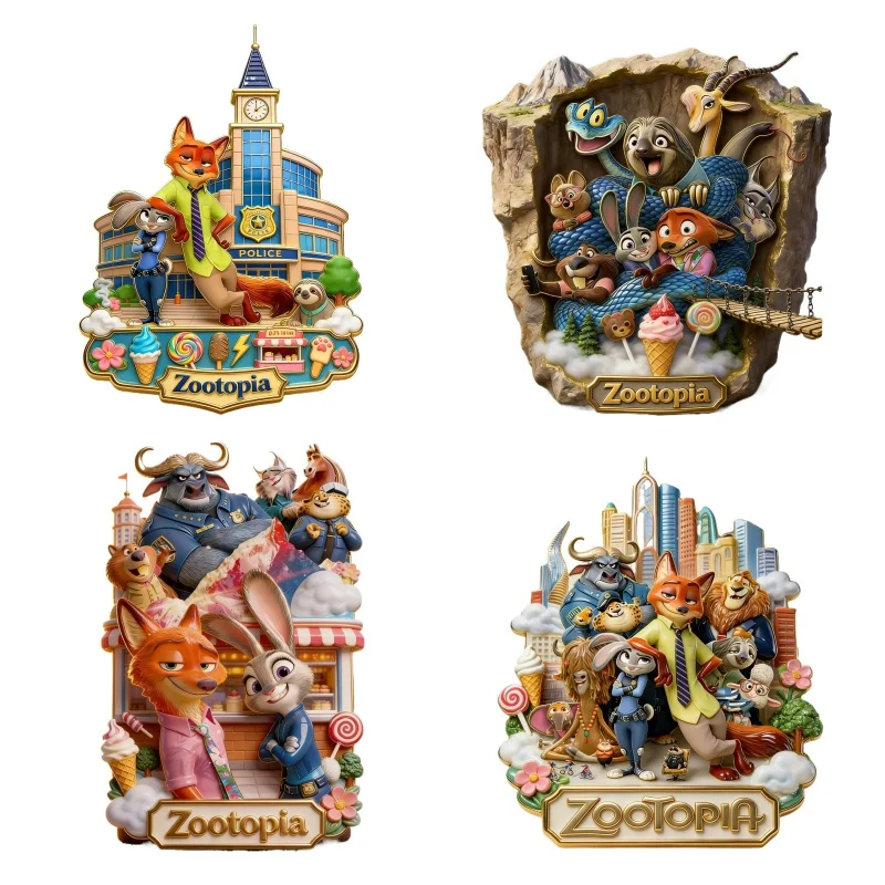 Judi Nick Gary Zootopia 2 metalen magnetische echte koelkaststicker culturele creatieve herdenkingsfestival verjaardagscadeau
