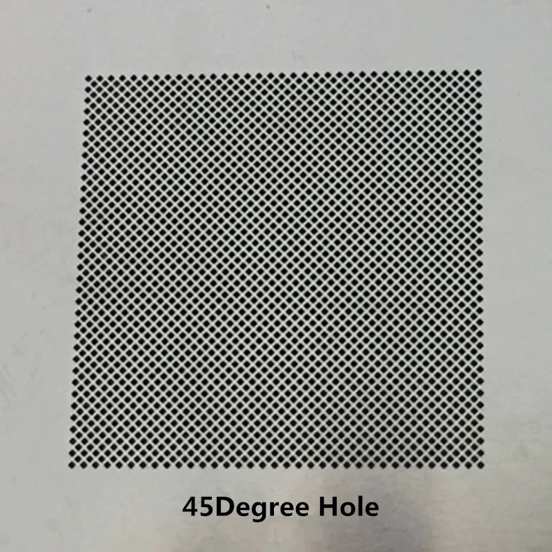 RELIFE 0.12mm Multi-Purpose BGA Reballing Stencil 0.3/0.35/0.4/0.5 Parallel /45 Degree Hole Universal Repair Rework Solder Net