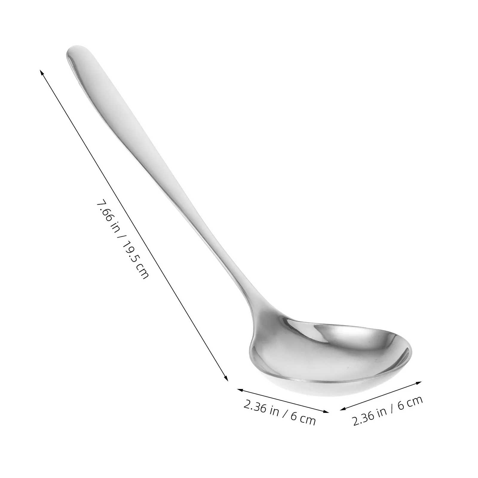 304 Stainless Steel Large Public Serving Spoon Extended Handle Ideal for Hotel Buffet Soup Sauce Catering Kitchen Utensil