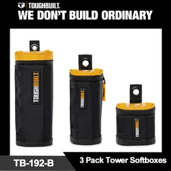 TOUGHBUILT 3 PCS Screw Parts Storage Box Set for Small Tool Parts Octagon Tower TB-192-B