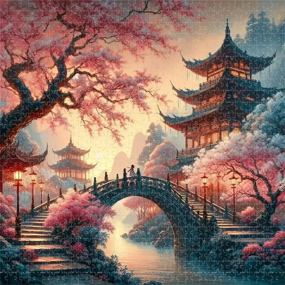 

Пазл-головоломка 51x51 см, 500 элементов, с изображением домашнего пейзажа, идеально подходит для совместного творчества и развлечений с семьей, подарок, развивающая игрушка