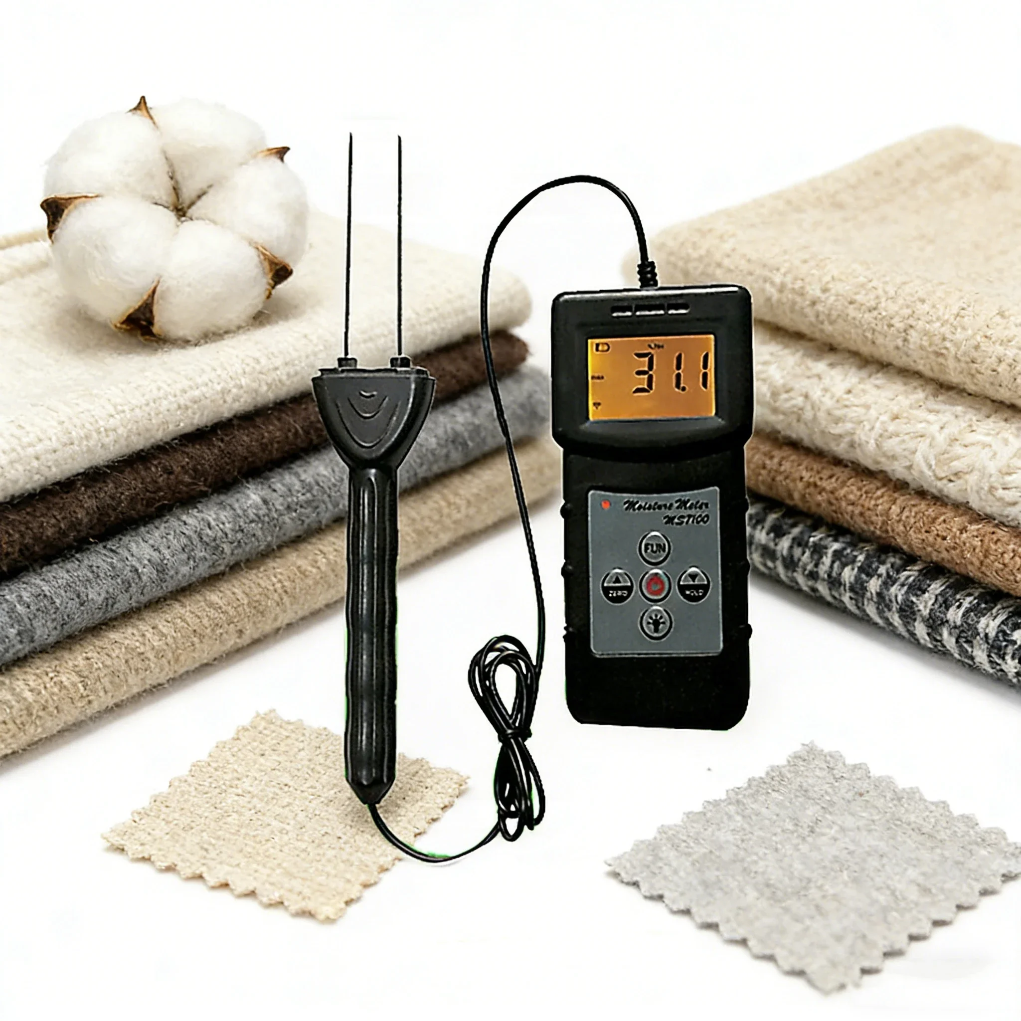 Digital Portable Textile Fabric Moisture Meter