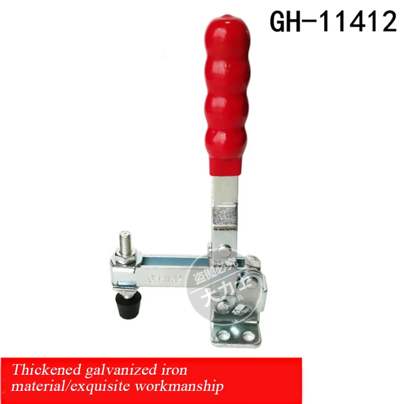 GH-11412/11421Quick Fixture Thickened Galvanized Iron Material Toggle Clamp Durable Well-made Vertical Compactor