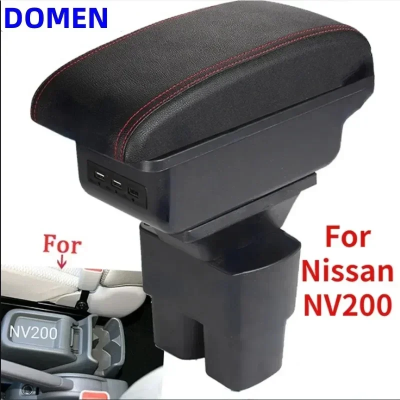 New luxury Car Armrest For Nissan NV200 Armrest Box 2019 to 2011 Retrofit Parts Interior Storage Box car Accessories