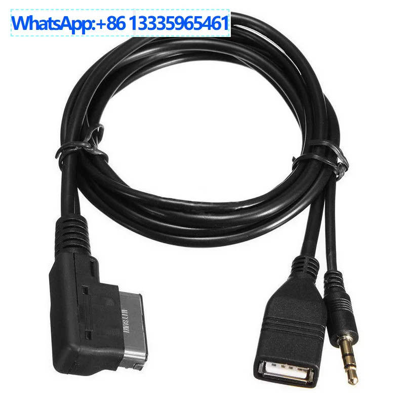 

2 шт. подходят для кабеля для преобразования Volkswagen Audi MDI AMI AUX USB аудиокабель, Tiguan, Touareg