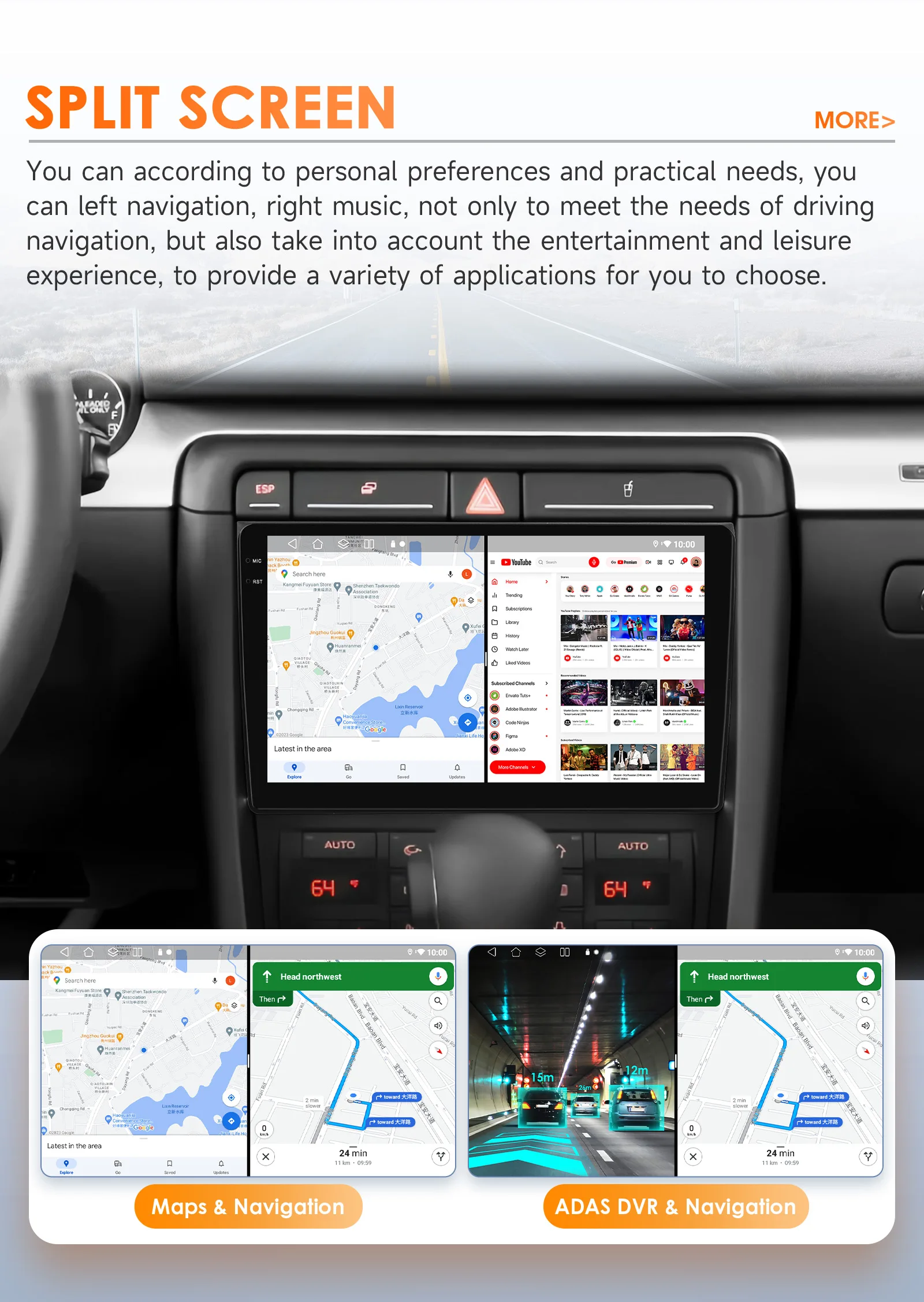 Hizpo 9 "Android 14 Für Audi A4 2000-2009 S4 B6 B7 RS4 Sitz Exeo RS4 Auto Radio multimedia Video Player Navigation 360 Kamera RDS – Detail 35