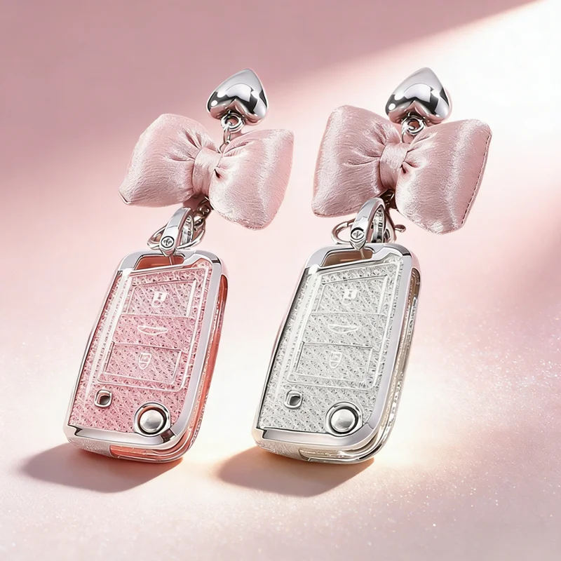 Funda de cristal TPU para llave VW para GOLF 7 MK7 SKODA SEAT 2014 2015 2016 FOB HULL OCTAVIA COMBI LEON IBIZA CUPTRA Flip Key Cover Fob