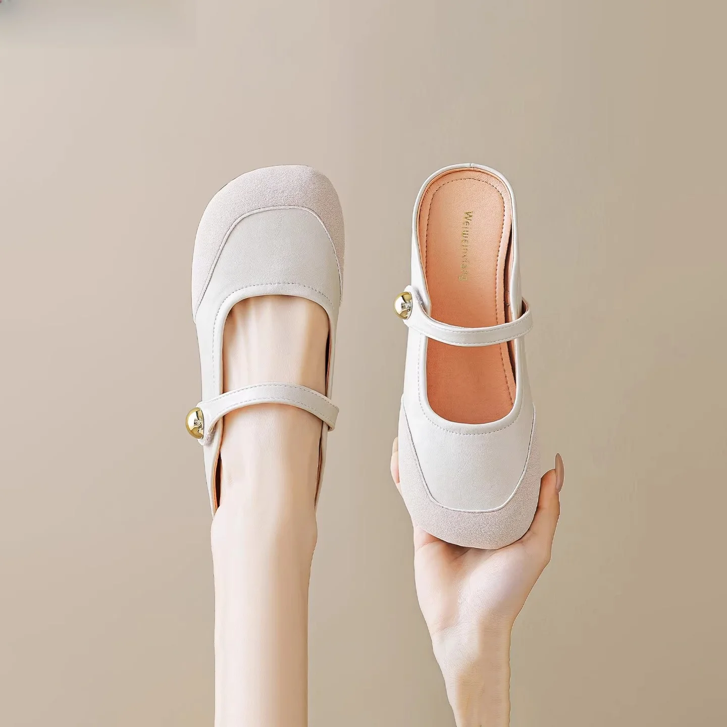 

Женские кожаные сандалии-мэри-джейн FADZ на плоской подошве, летние уличные шлепанцы, удобные повседневные туфли с высокой степенью защиты от скольжения