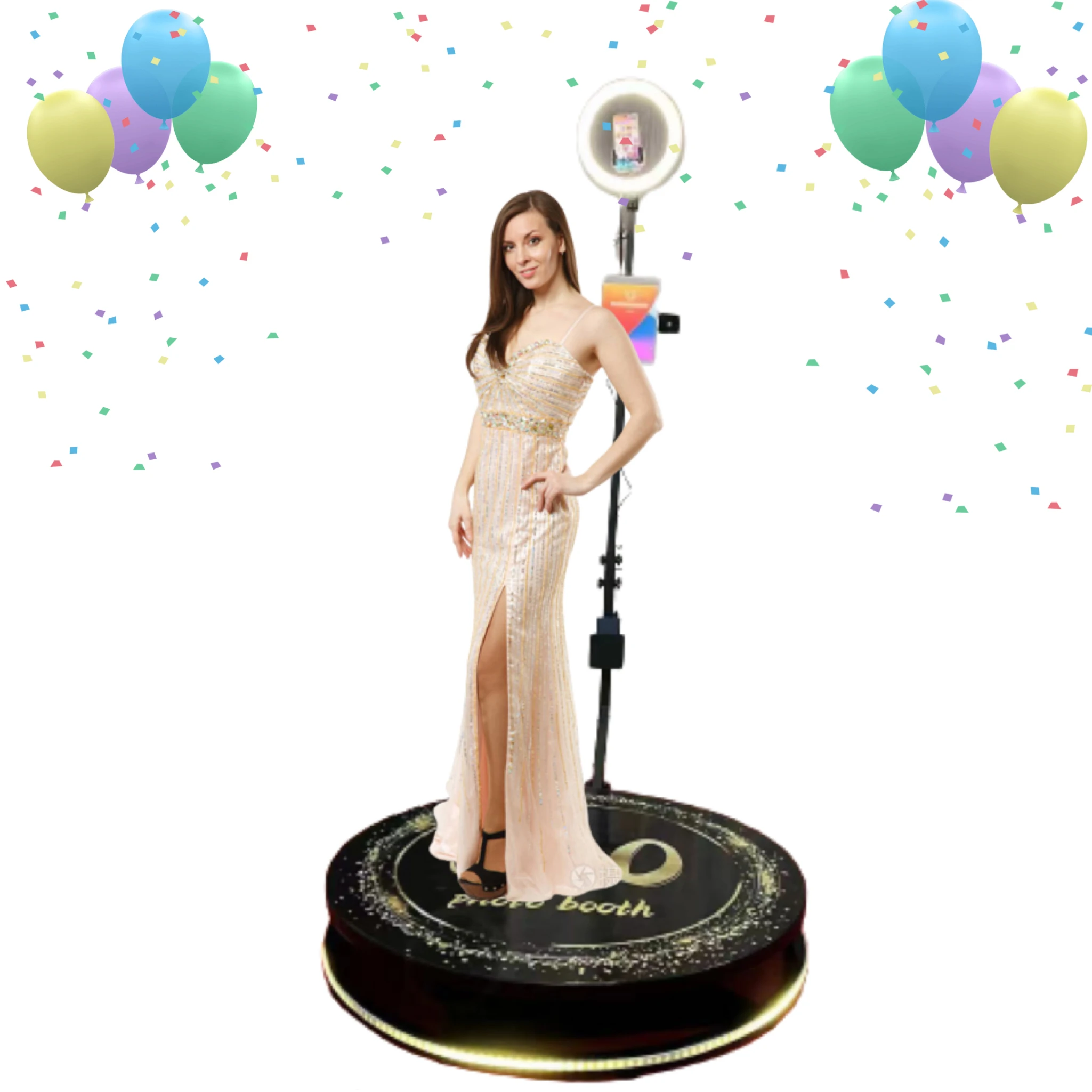 Hot Sale New Portable Selfie 360 Spinner Degree Platform Business Photo Booth 360 Camera Vending Machine 360 Video Booth