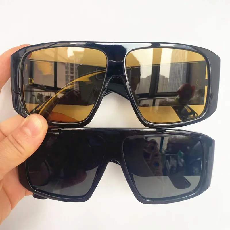 Fashion Sunglasses Unisex Anti-UV Eyeglasses Oversize Frame Eyewear Width Temples Ornamental Simplity Sun Glasses