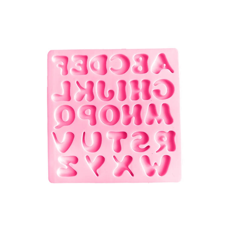 Silicone Fondant Bolo Decoração Mold, 26 Letras Maiúsculas, Pastelaria De Sobremesa, Biscoitos, Cozimento De Doces, Utensílios De Cozinha, Acessórios Ferramentas