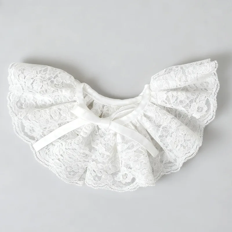 

Готический кружевной воротник с рюшами в стиле Лолита – съемный пышный воротник-накладка – винтажный стимпанк-чокер для косплея на Хэллоуин и вечеринок