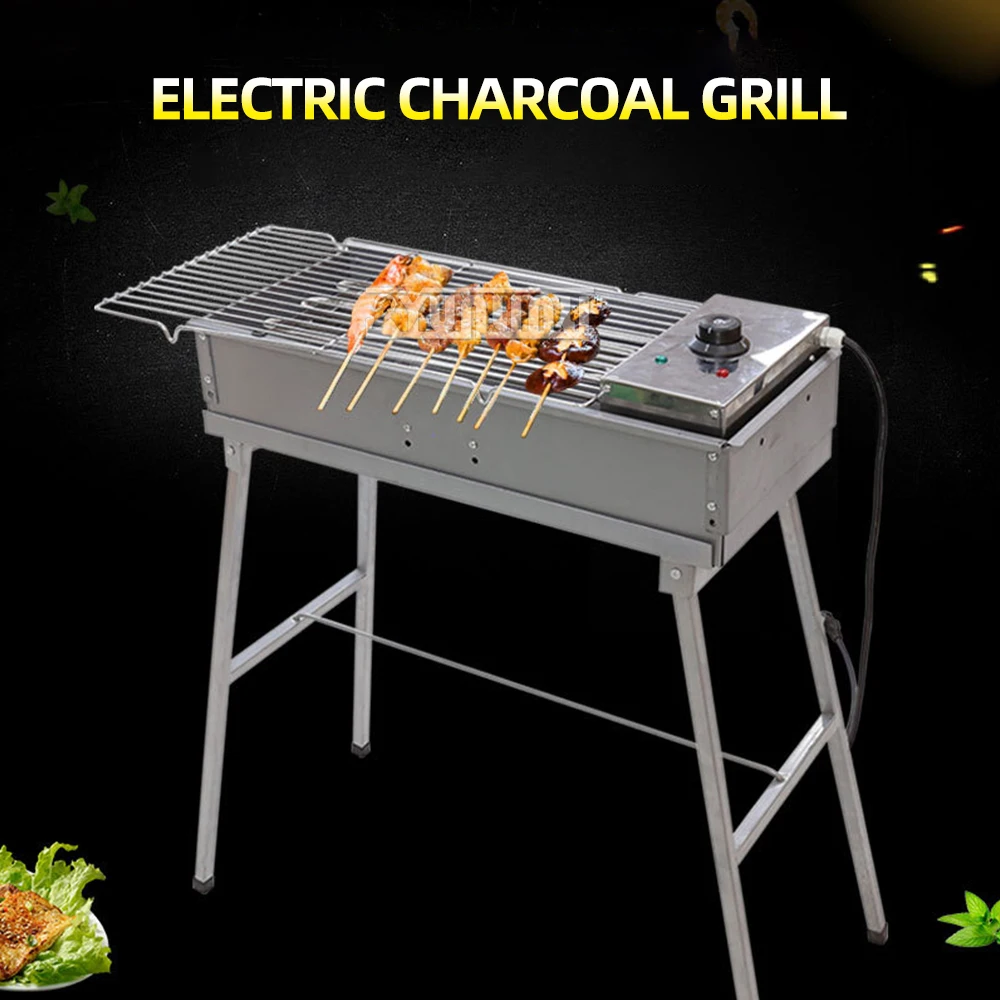 Charcoal Barbecue Grill Portable Folding BBQ Machine Camping Stainless Steel Asadores Electricos