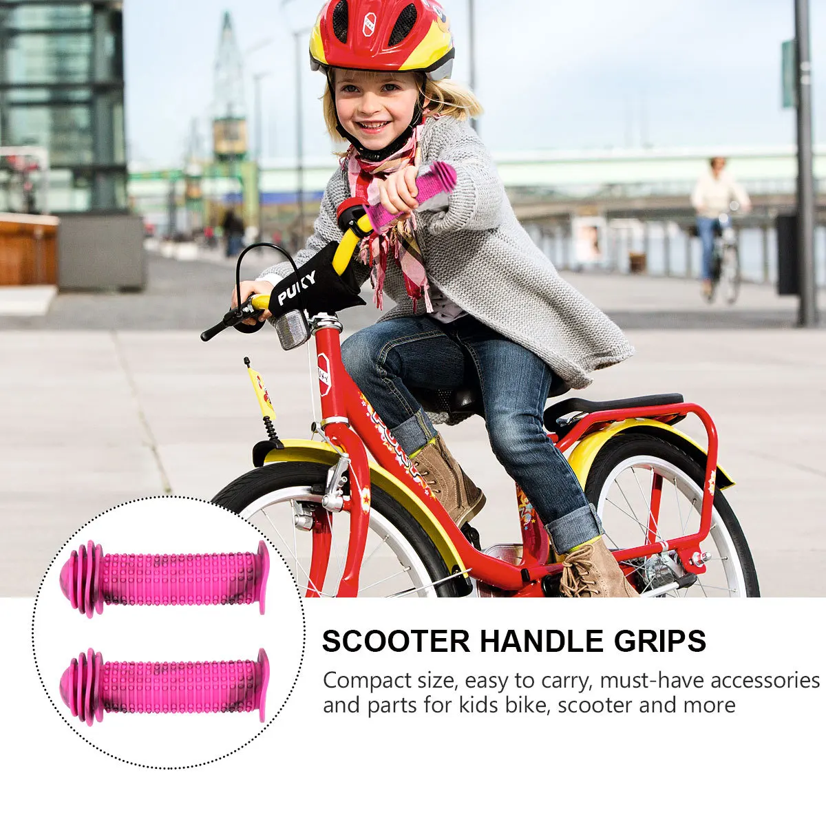 

2Pcs Children Handlebar Grips Premium Silicone Anti-Slip Bike Handlebar Covers Scooter Accessories Folding Bike