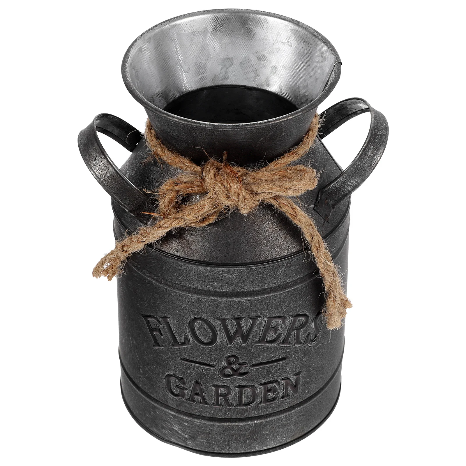 Rustic Flower Pot Water Pitcher Jug Decorative Planter Iron Bucket Metal Planters Dried Flowers