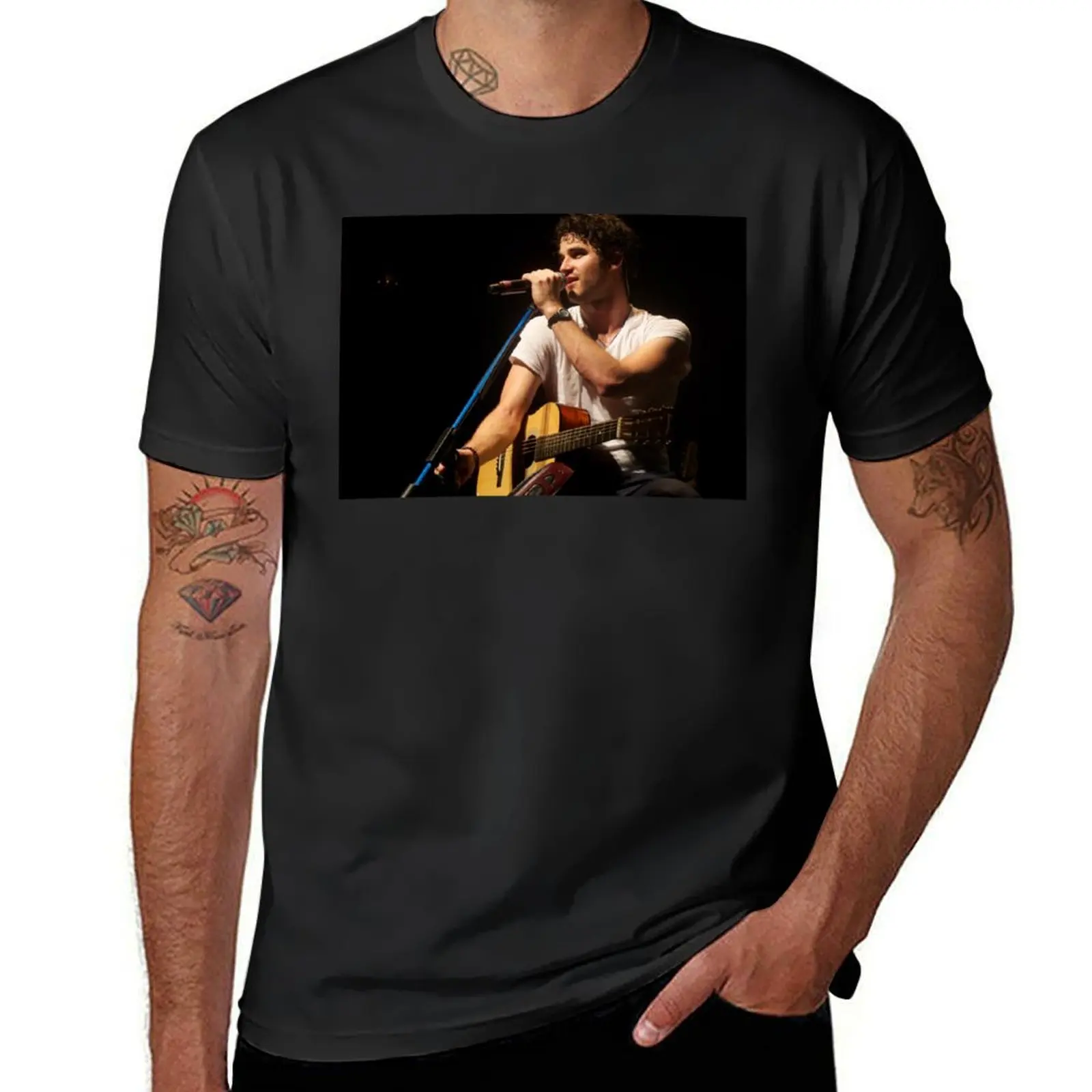 

darren criss: listen up T-Shirt plain cute clothes customizeds quick drying mens graphic t-shirts funny