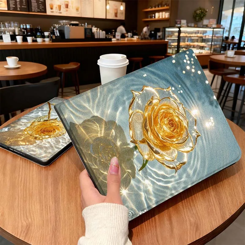 

Yellow Rose Art Pattern For Honor Magic Pad 6 7 X8 V6 V7 Pro V8 X9 8 V8 9 13 X8a 2 V9 GT X9a X9 GT2 13.3 Inch Tablet Case