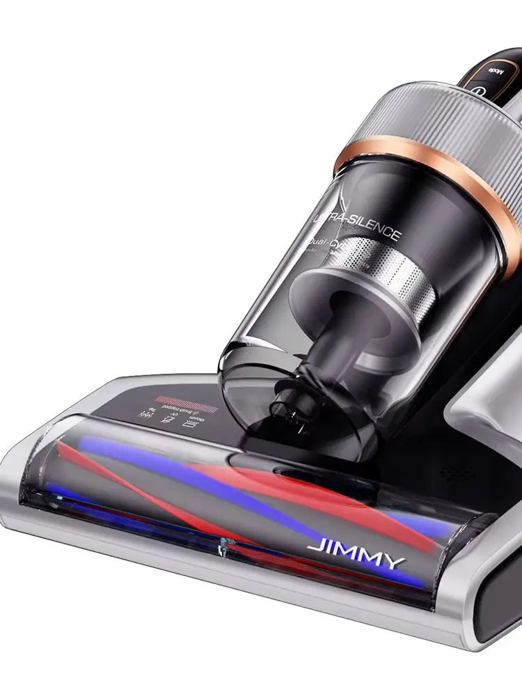 JIMMY BX7 Pro Matratzen-Staubsauger 700W Motor 245mm Breiter Sauganschluss Patentierter Verbundrollenbürste Intelligenter Milbensensor Duale Zyklonfiltration 60 ° C Heißluft-UV-Sterilisation 99,99%