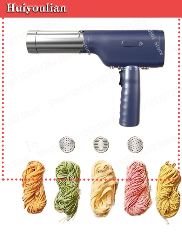 Automatic Electric Noodle Maker Household Handheld Dough Press Machine Small Dough Kneading Noodle Extruder For Home Kitchen