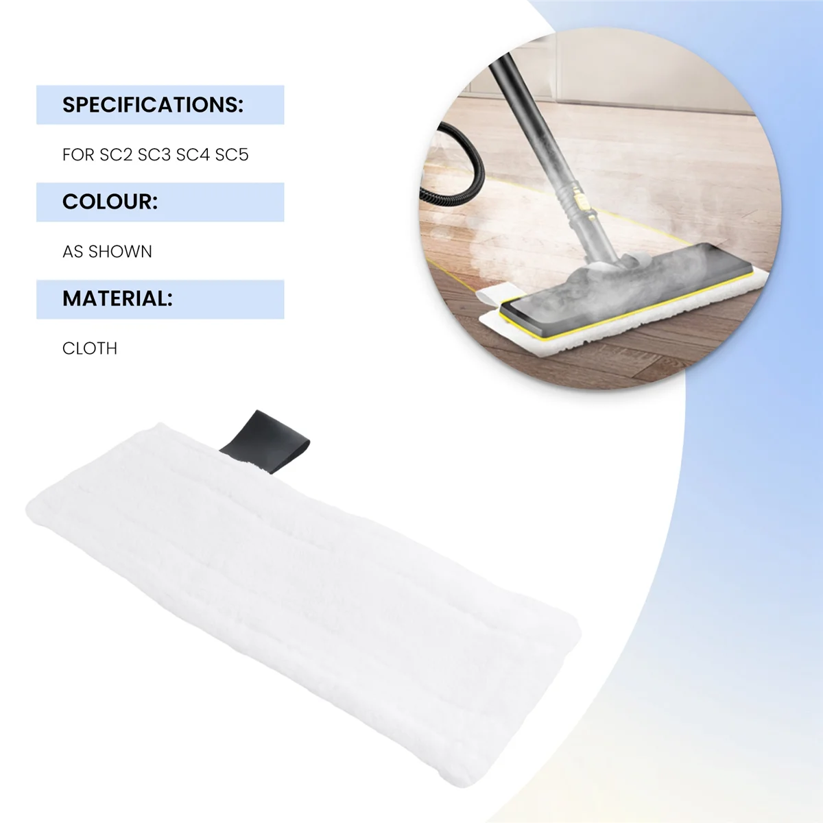 Горячая ткань для паровой швабры для Karcher Easyfix SC2 SC3 SC4 SC5, сменные тряпки, чехол для чистящей подушечки из микрофибры, детали пароочистителя