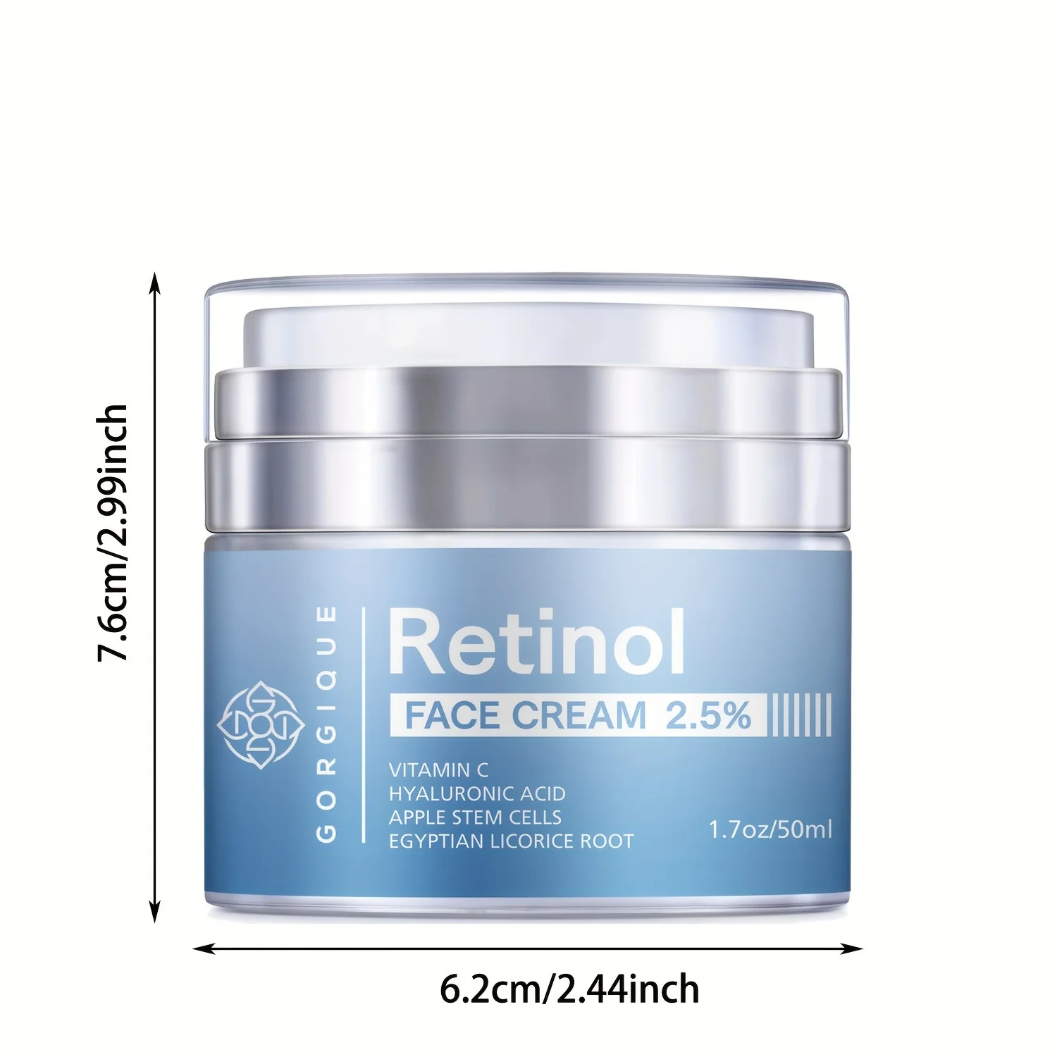 Retinol 2.5% High Strength Moisturizer Face Cream Skin Whitening Cream Anti-Aging Remove Wrinkle Firming Lifting Skin Care