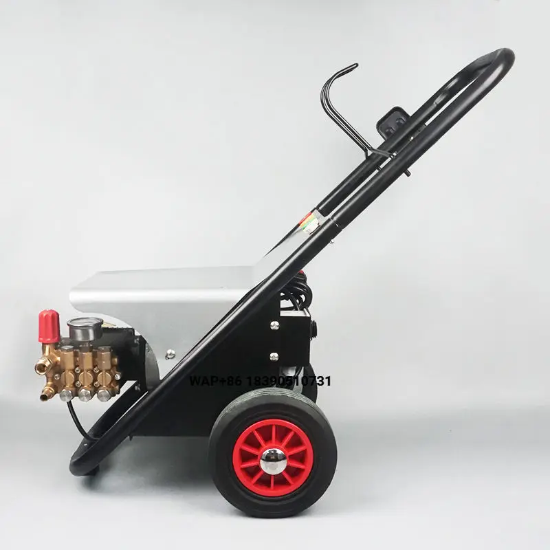 220V 3KW Electric High Pressure Washer 200 Bar Cold Water Cleaning Machine Single Phase Industrial Power Jet Pump