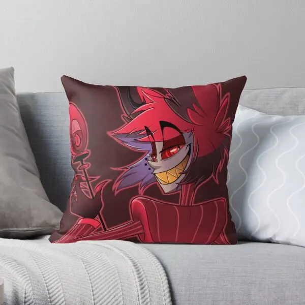 The Radio Demon  Printing Throw Pillow Cover Bed Wedding Fashion Anime Soft Waist Sofa Comfort Pillows not include One Side