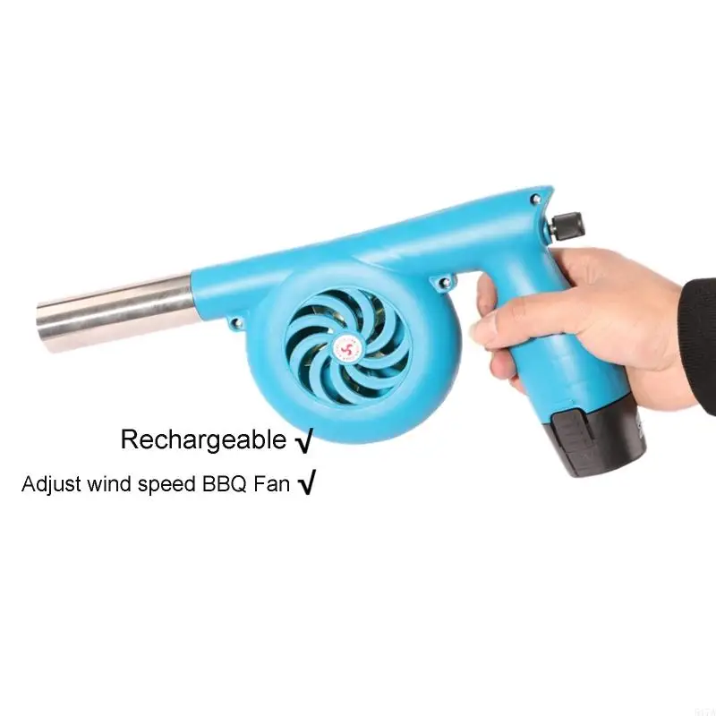 517A Kipas BBQ Portabel untuk 12V Air Blower Rechargeable for Barbecue Piknik Camping Starter Starter Memasak 5000