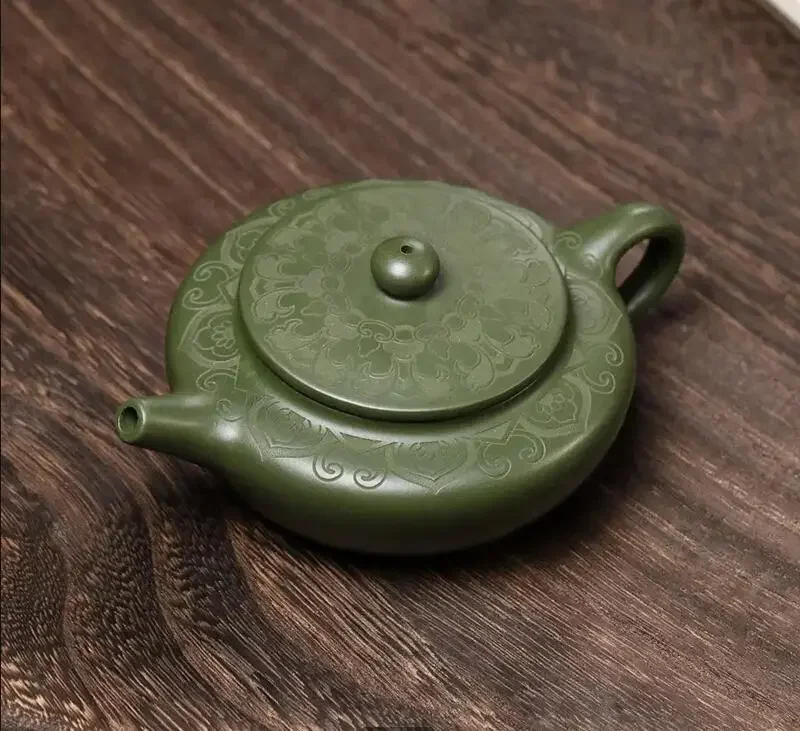 

170ml Antique Yixing Purple Clay Teapot Ore Green Mud Filter Tea Infuser Handmade Beauty Pot Chinese Zisha Teaware