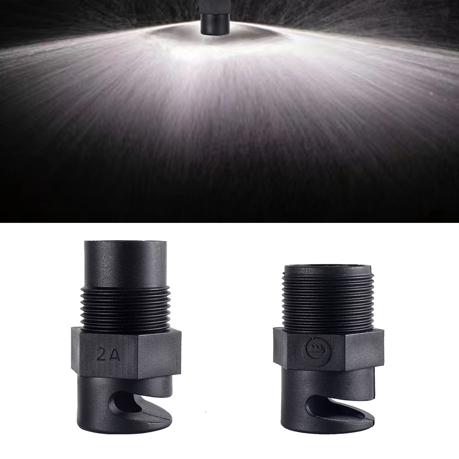 

5Pcs 1" Refraction Nozzle Refracting Atomizer Garden Greenhouse Farm Flower Vegetable Lawn Irrigation Micro Sprinkler