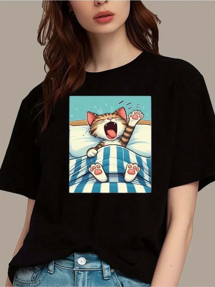 

Черная футболка с принтом для мужчин, топ из альгодины, камяг в стиле манга, красная майка, неформальная одежда