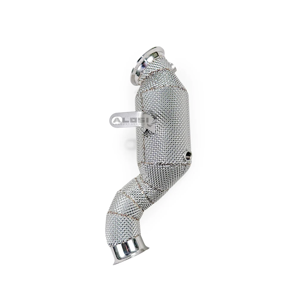 

Downpipe for Mercedes Benz E200 E250 E300 2014-2020 2.0T M274 with thermal insulation performance Downpipe for sport cat