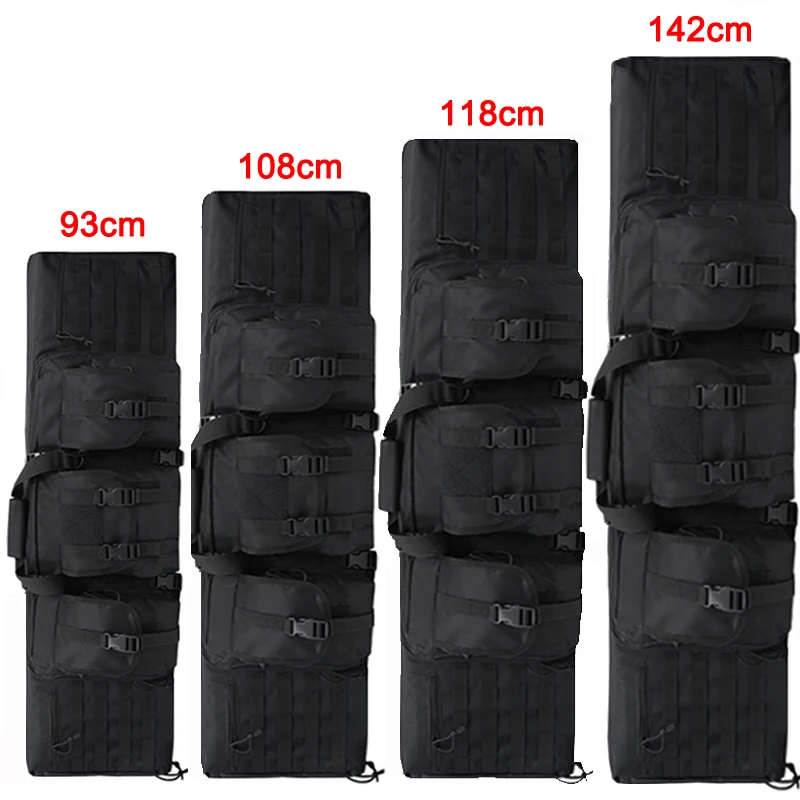 

Multifunctional Double Rifle Gun Case Tactical Gun Bag Airsoft Long Gun Bag For Hunting Shooting Outdoor Sports Storage Backpack