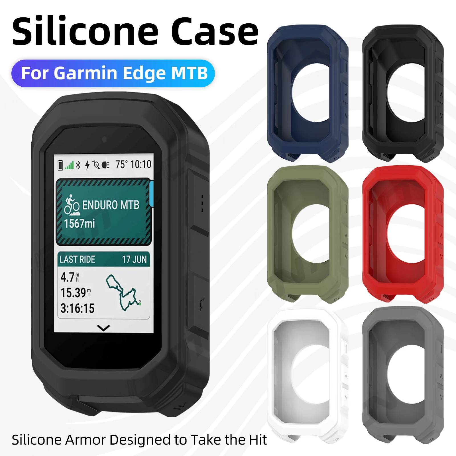 

Silicone Case For Garmin Edge MTB Bicycle Computer Protective Cover Bumper Anti-collision Protector Shell Accessories