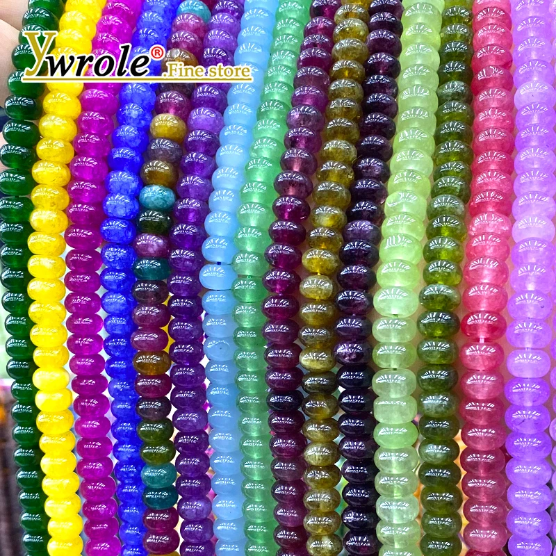 

5x8 мм счеты из натурального камня, халцедон, турмалин, аметист, изумрудный цвет, разделительная бусина для ювелирных изделий, аксессуары для браслетов «сделай сам»