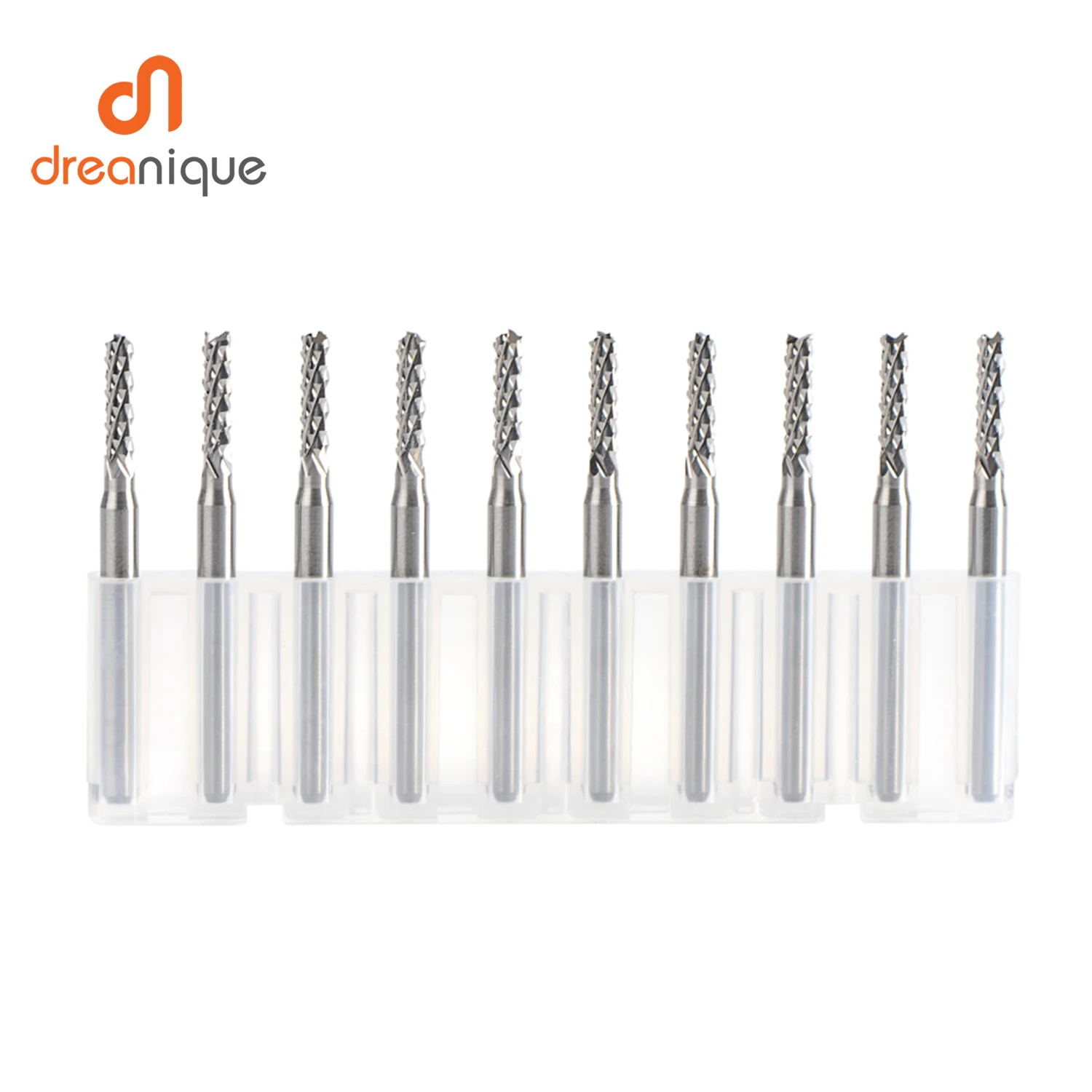 10 sztuk/zestaw Frezy trzpieniowe z węglika spiekanego do frezowania, średnica D0.8, 1.0, 1.6, 1.8, 2.4, 3.1, frezy do PCB, narzędzia do frezowania CNC