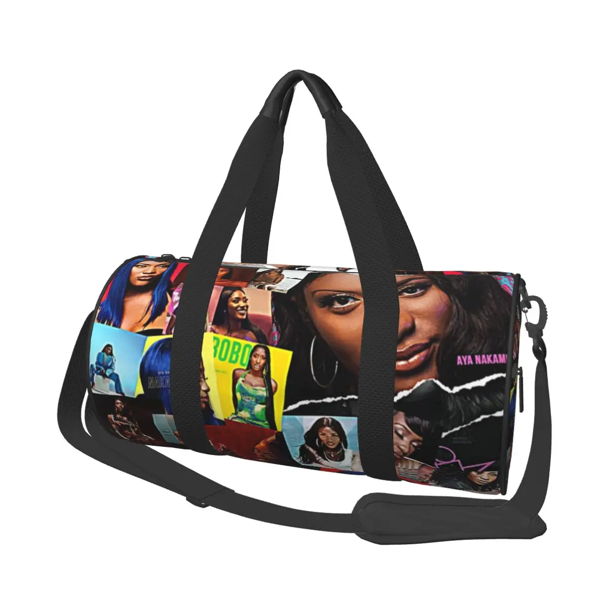 

Aya Nakamura Large Duffle Gym Bag Multi-Functional Duffle Travel Bags Handbags Fitness bag