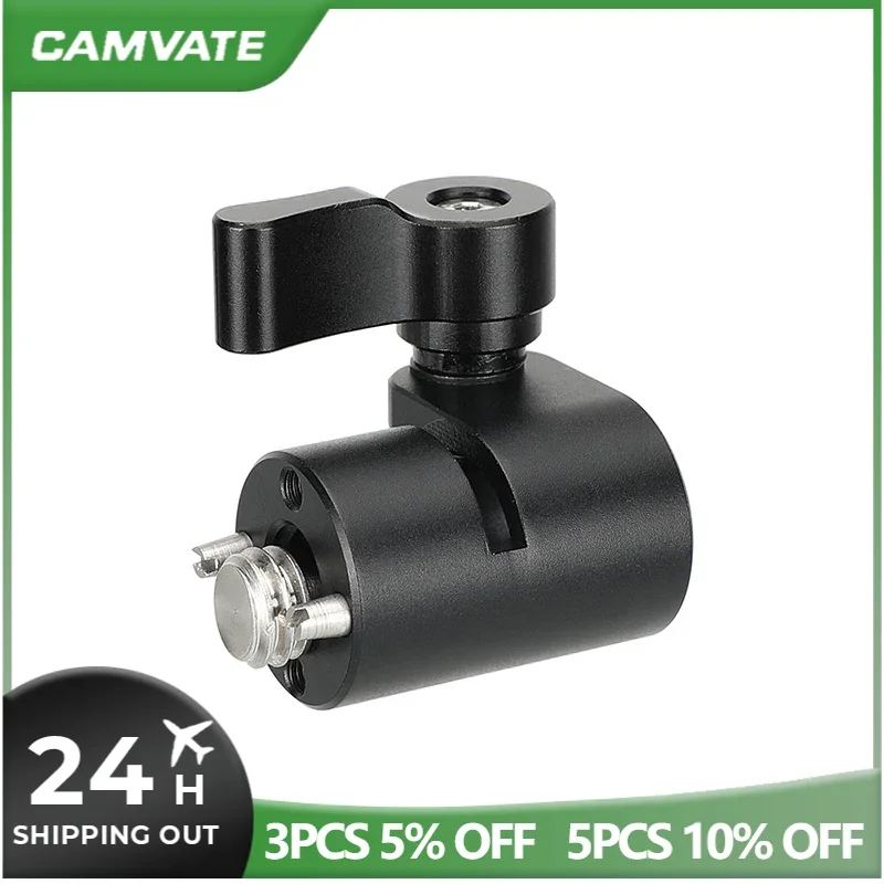 CAMVATE 15mm Single Rod Clamp Holder With 3/8\