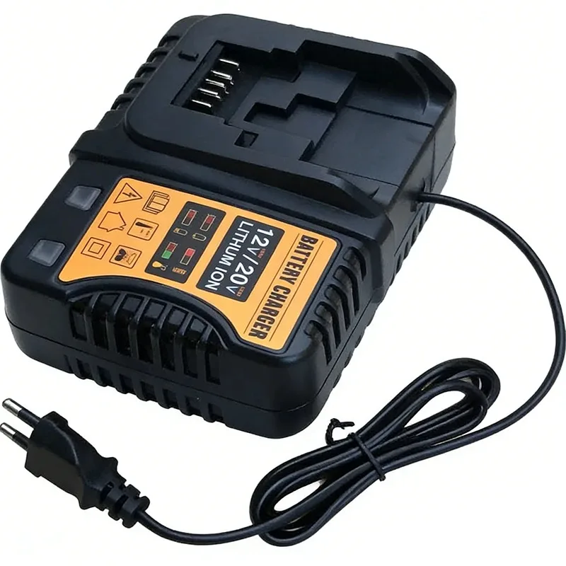 12V/20V Lithium Charger For Dewalt 3A Fast Charging Power Tool Charger EU/US Plug Battery Charger